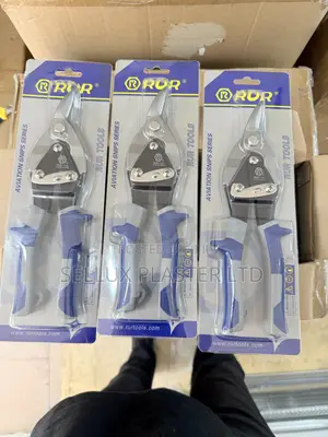 Offset Aviation Snip, Drill Bit and Knife