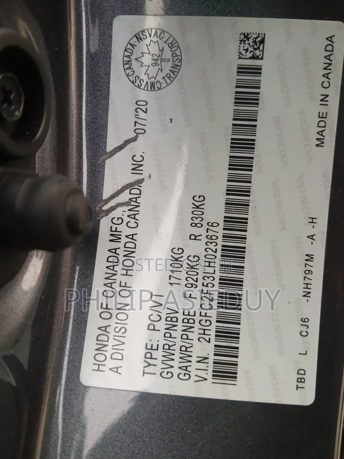 Honda Civic 2020 Gray
