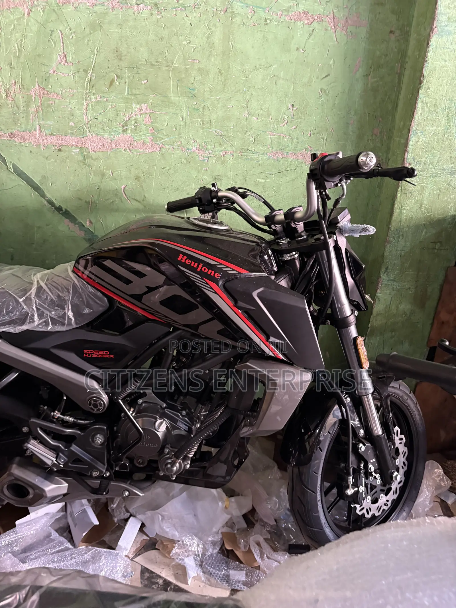 New Haojue DR300 2026 Black