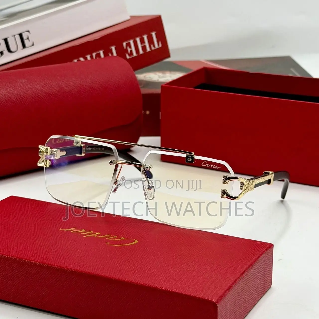 Cartier Luxury Rimless Designer Eyewear