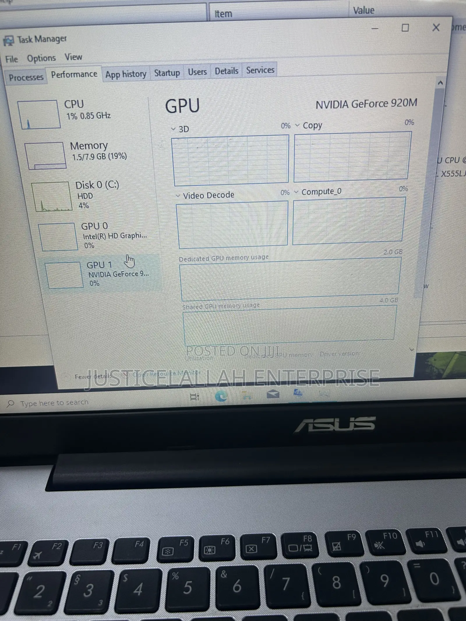 Laptop Asus X555LJ 8GB Intel Core i3 HDD 1T