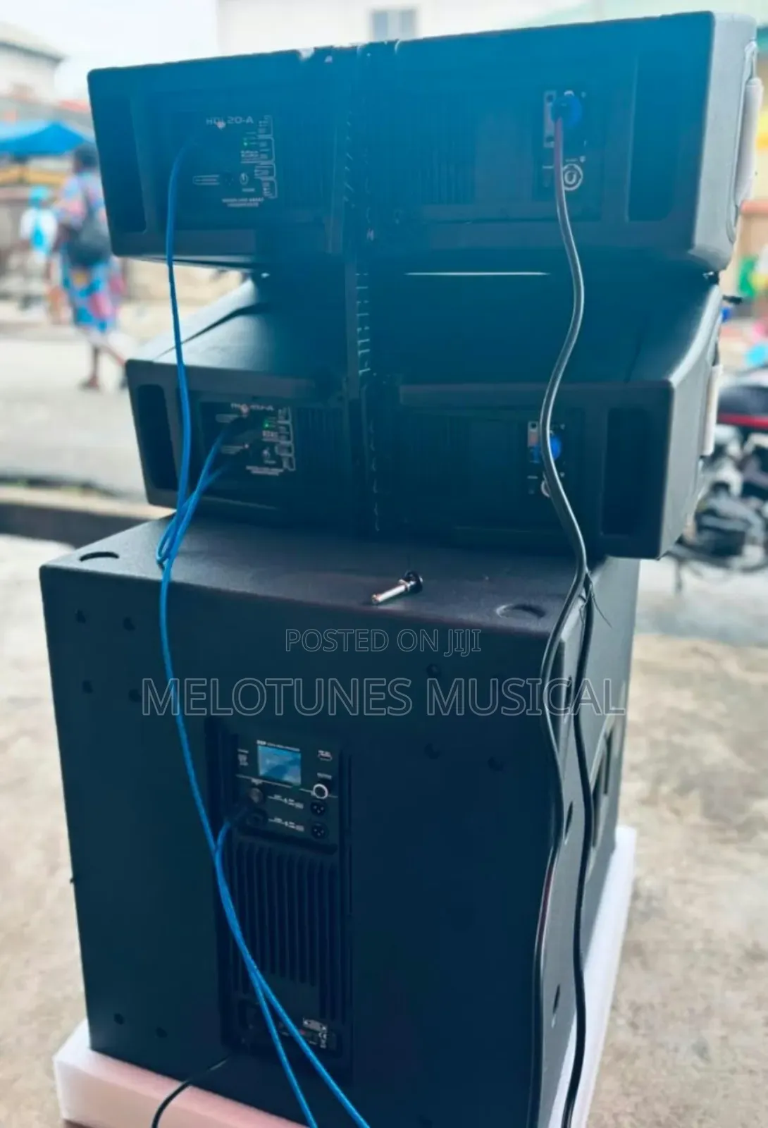 Pair of RCF 10inches Active Line Array & Bass Speakers