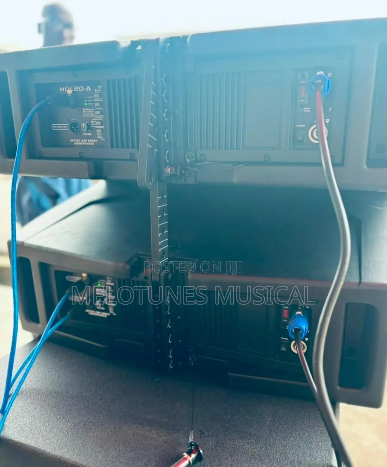 Pair of RCF 10inches Active Line Array & Bass Speakers