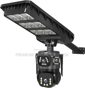 Dual Lens Solar CCTV CAMERA With Street Lights