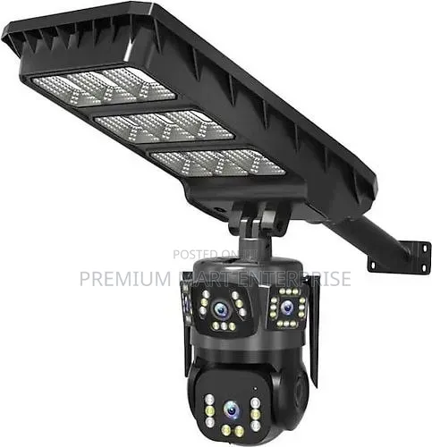 Dual Lens Solar CCTV CAMERA With Street Lights