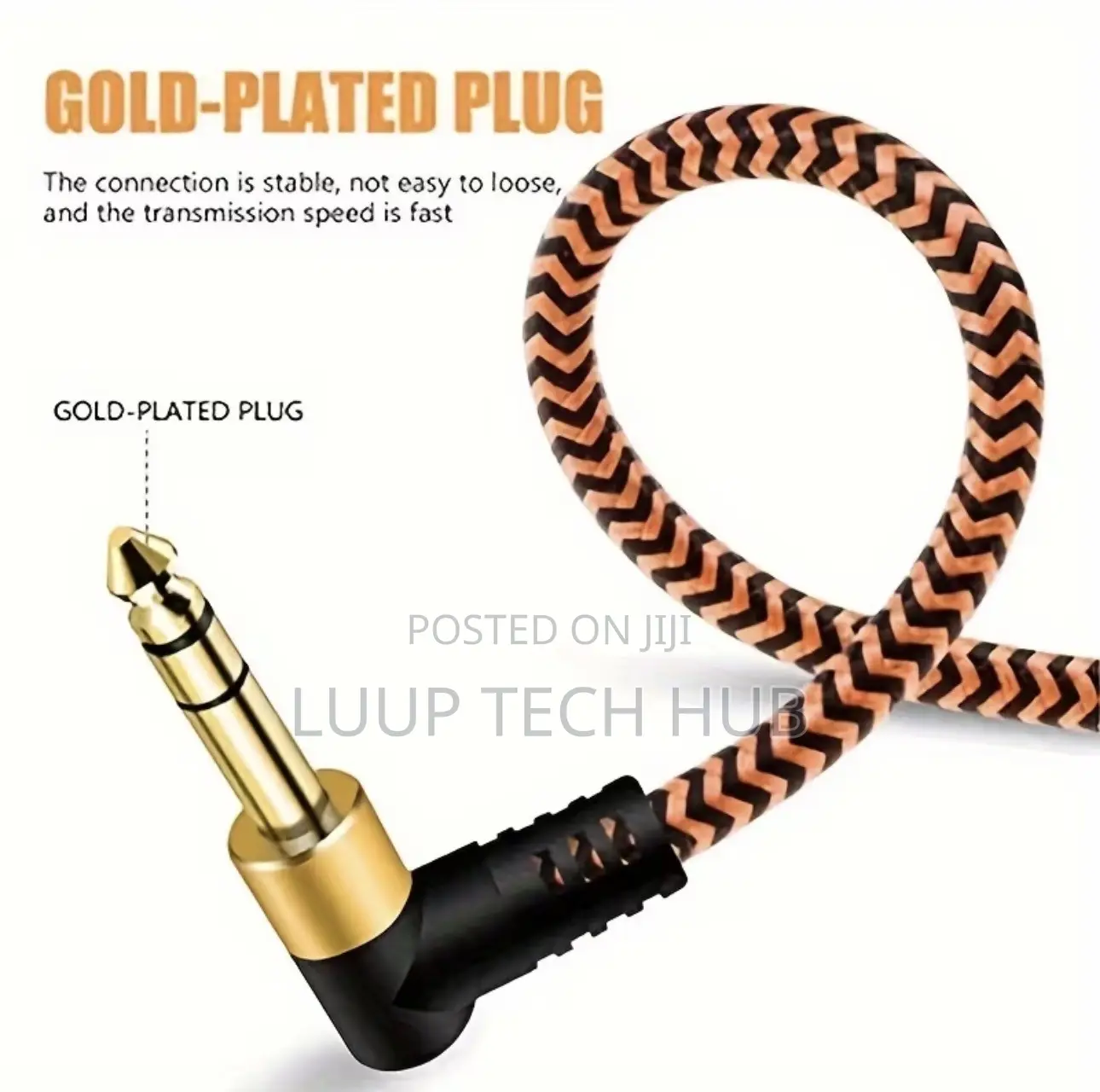 3m Audio Cable. Quality 6.35 Jack to Jack Cable