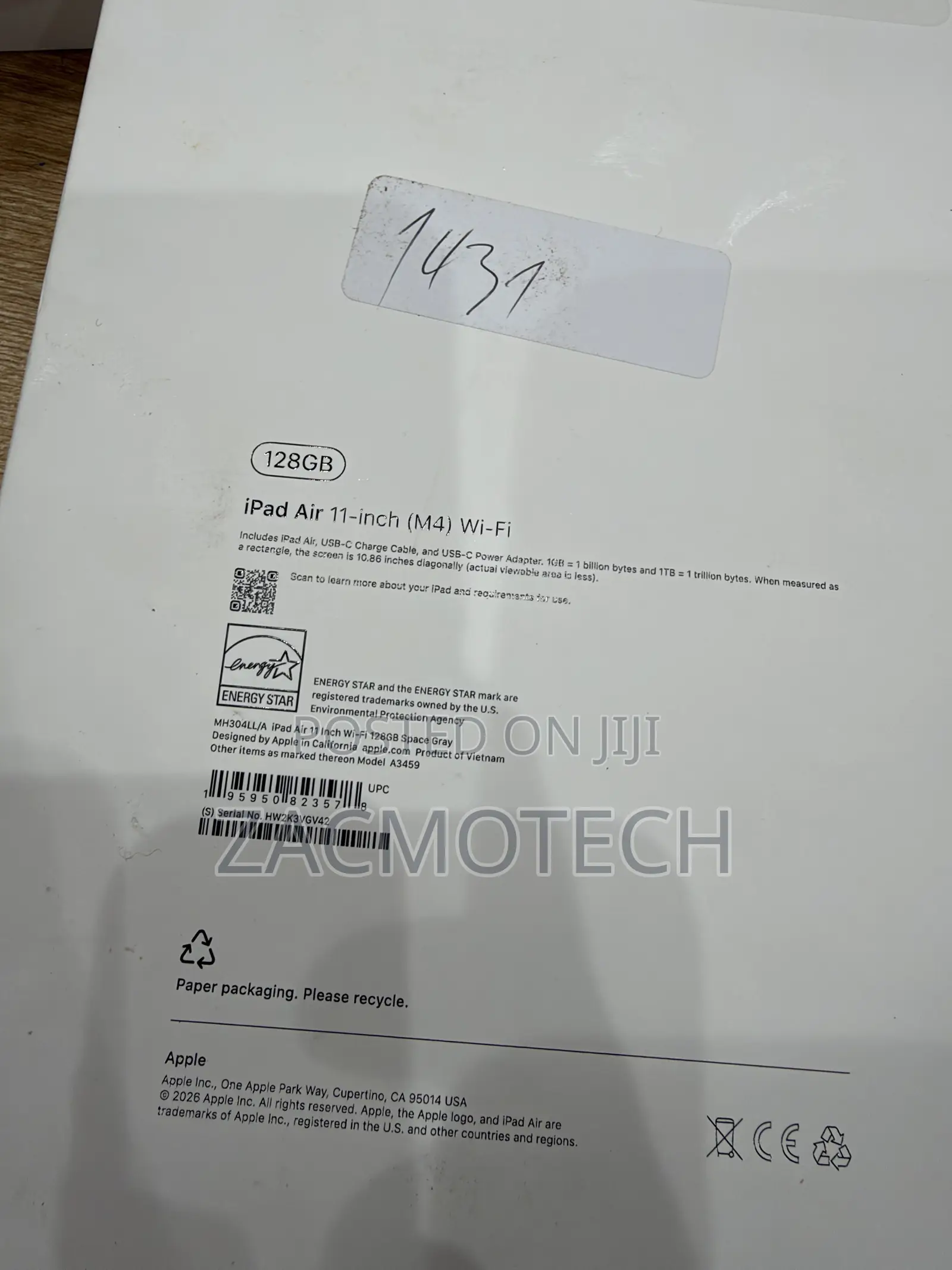 Apple iPad Air 11 (2026) 128 GB Gray