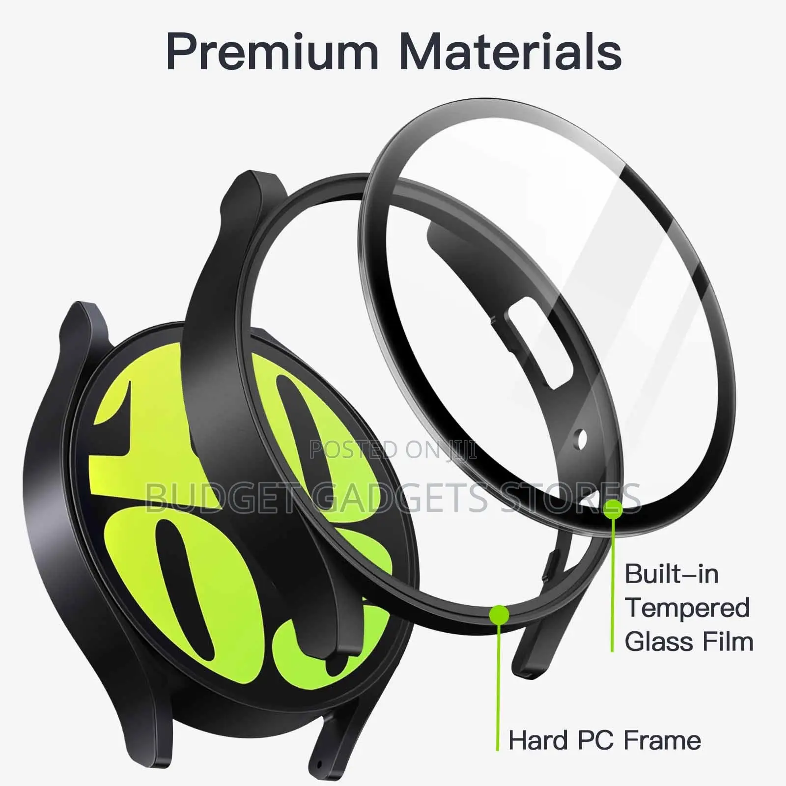 Case With Screen Protector for Samsung Galaxy Watch 6 44mm