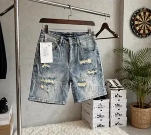 Solid Jeans Shorts