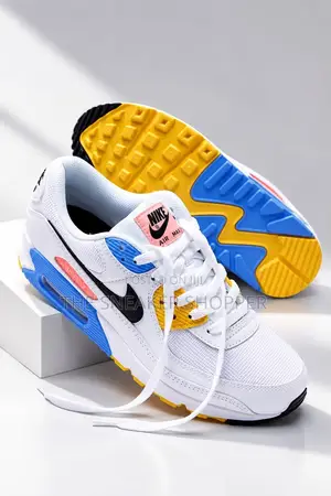 Nike Air Max 90 - White / Blue / Yellow / Pink