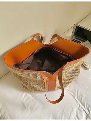 New Raffia Y-Shaped Large Capacity Tote Bag