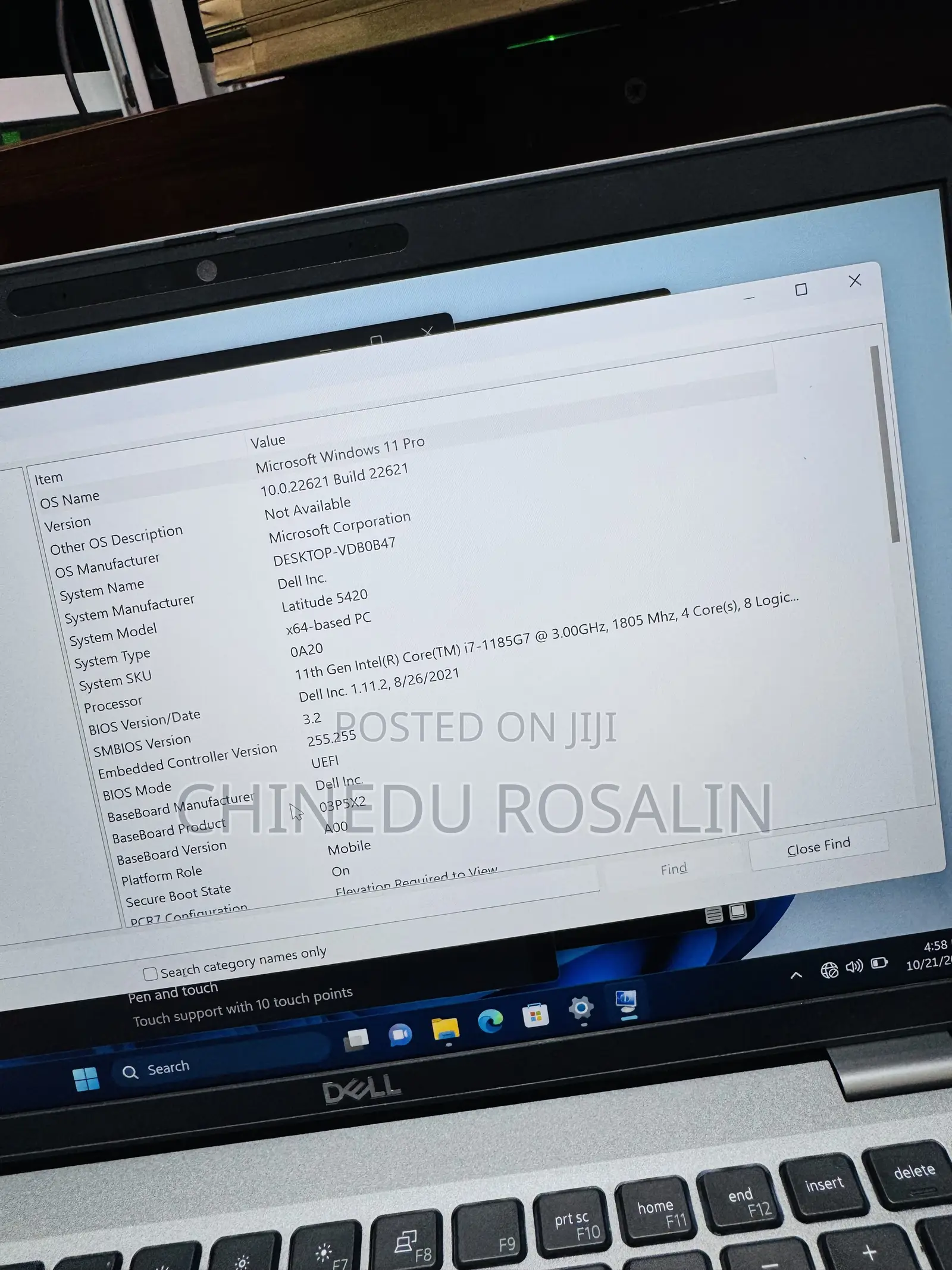 Laptop Dell Latitude 5420 16GB Intel Core i7 SSD 256GB