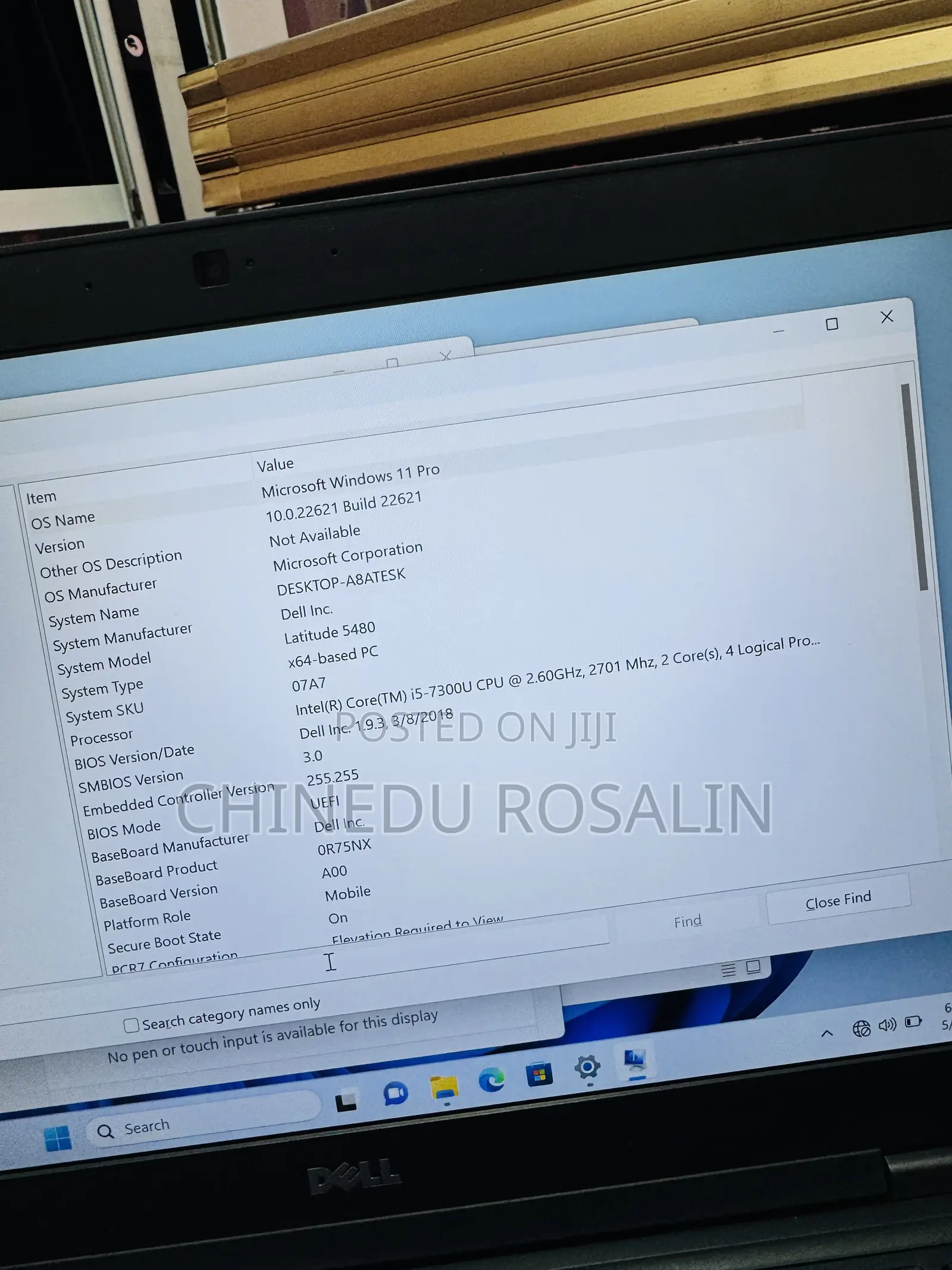 Laptop Dell Latitude 14 5480 8GB Intel Core i5 SSD 256GB