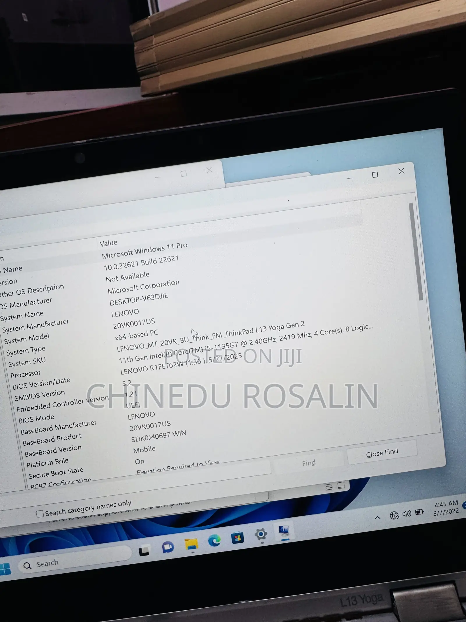 Laptop Lenovo ThinkPad L13 Yoga 8GB Intel Core i5 SSD 256GB