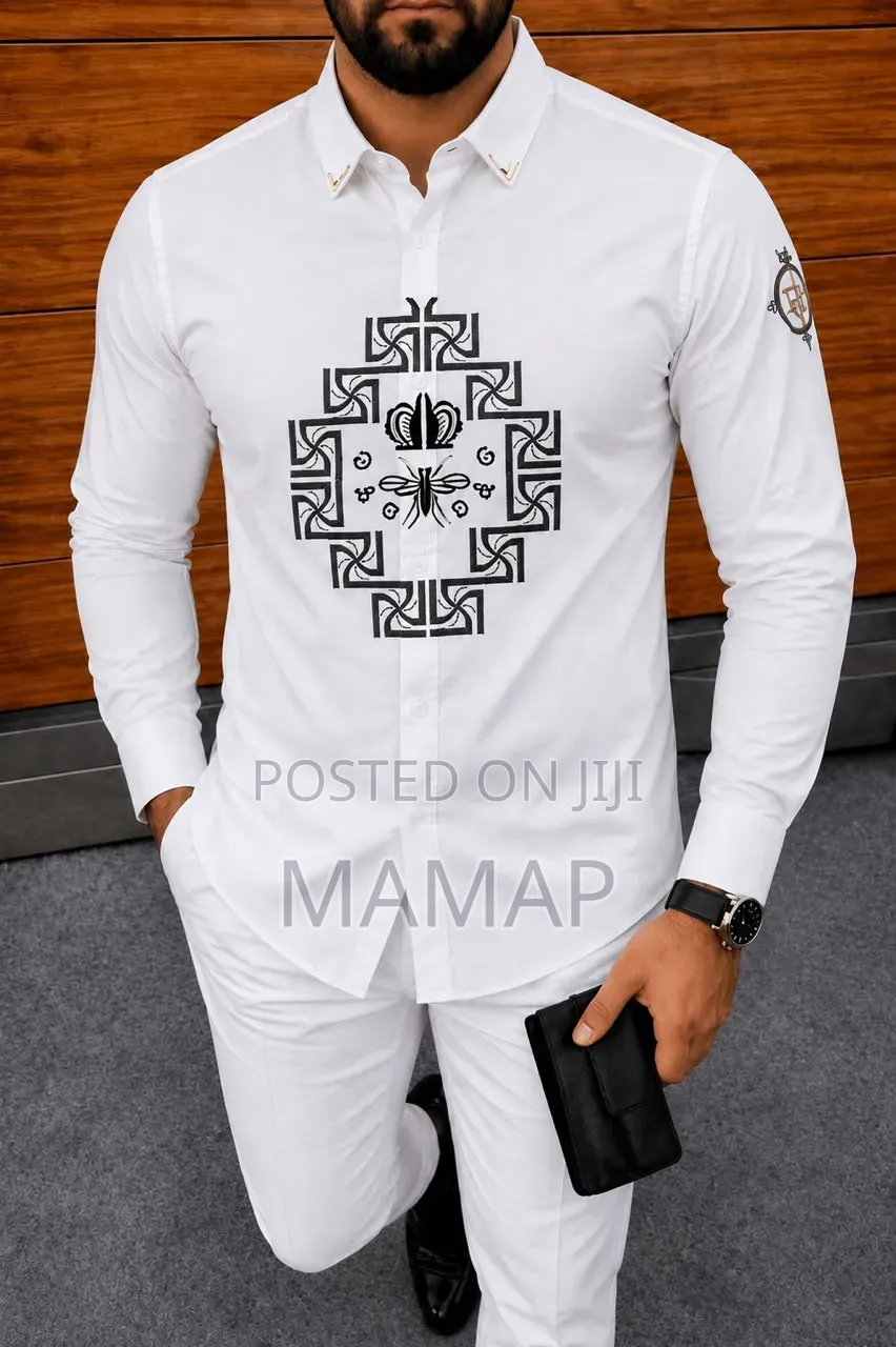 Quality Men's Turkey Grade White Long Sleeve