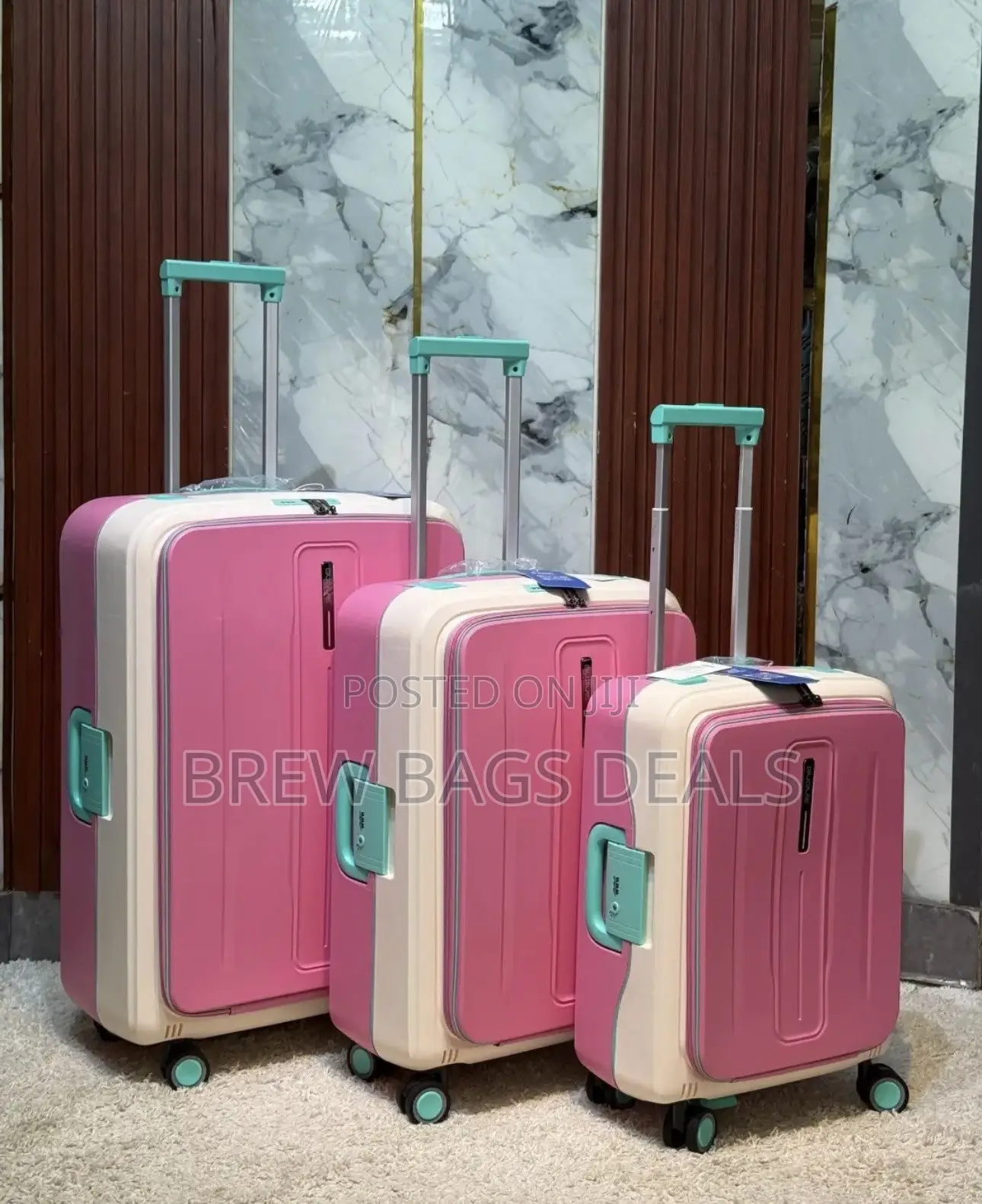 Premium Quality 3set Travelers Choice Zipless Hard Body Traveling Bag