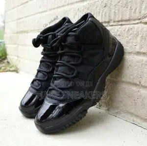 Affordable Sneakers – Jordan 11 High – All Black Patent | Unisex
