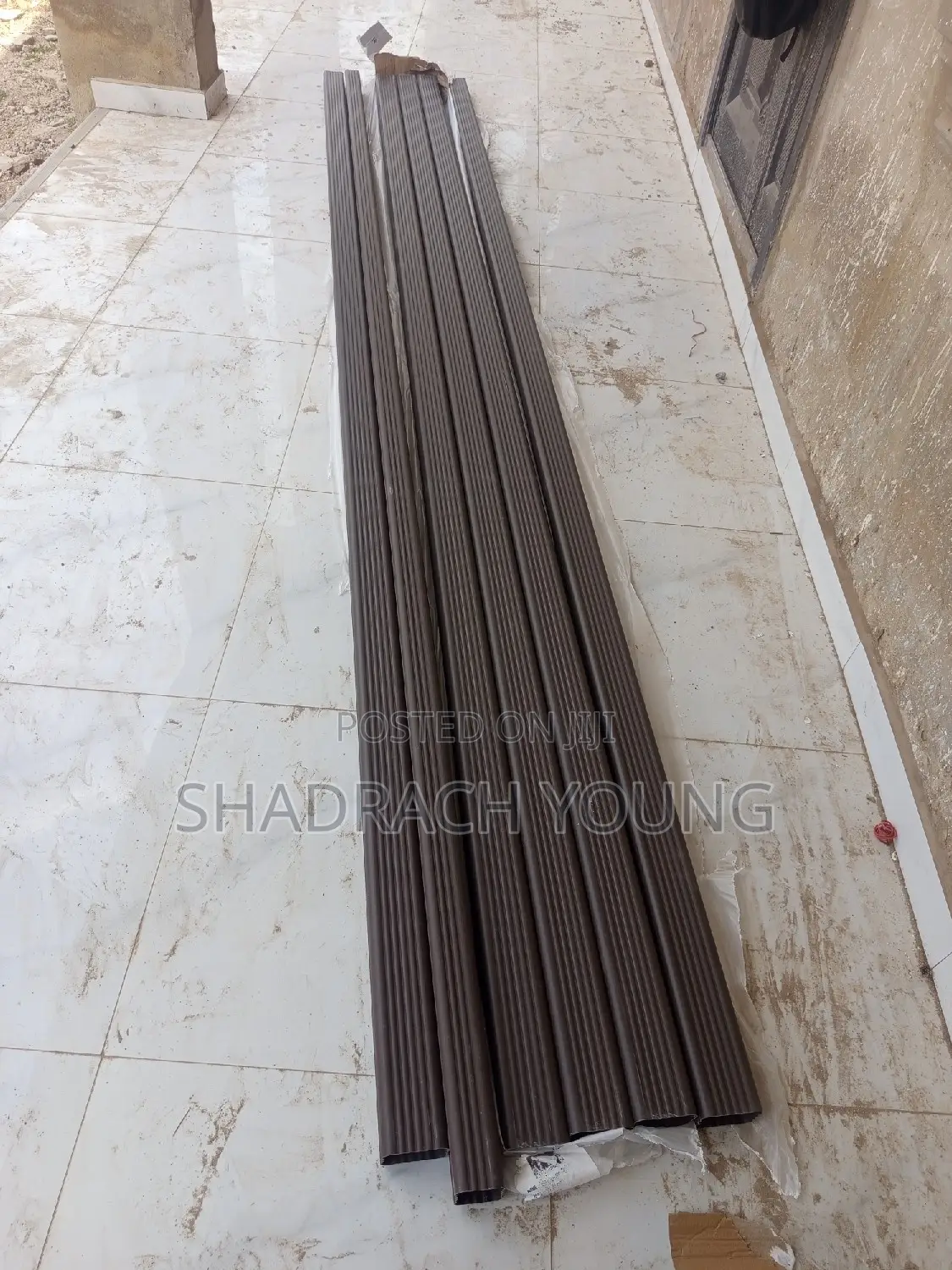 Brown PVCRain Gutters Down Pipes 3 Inch X13 Ft for Sale