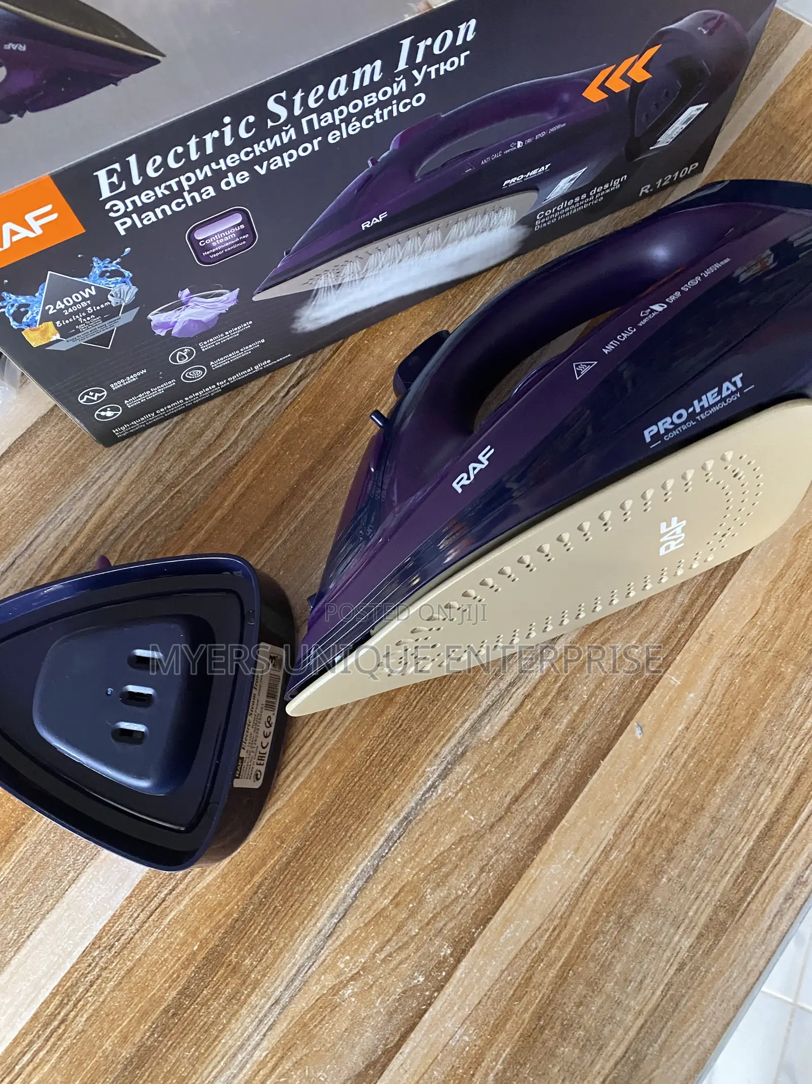 Raf Cordless Iron With Temperature Control Dial