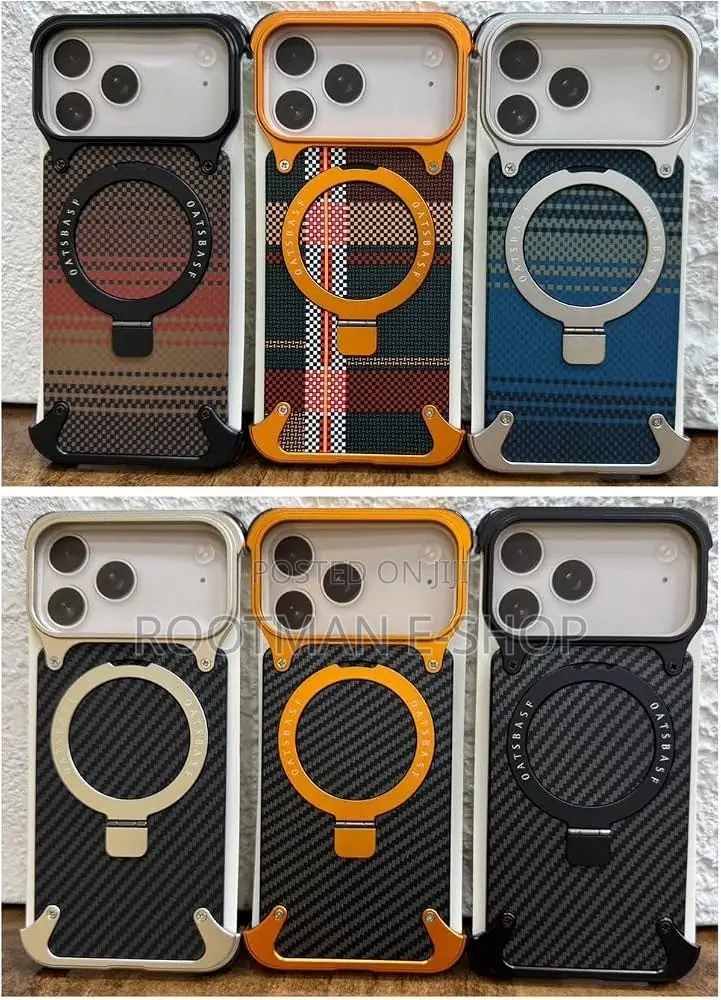 Frameless Metal Leather Magnetic Mag Safe Case for iPhone 18 Pro Max