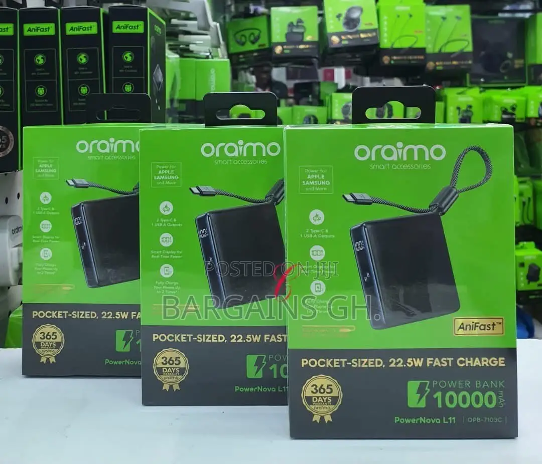 Oraimo PowerNova L11 Pocket-Size 10,000mAh Power Bank