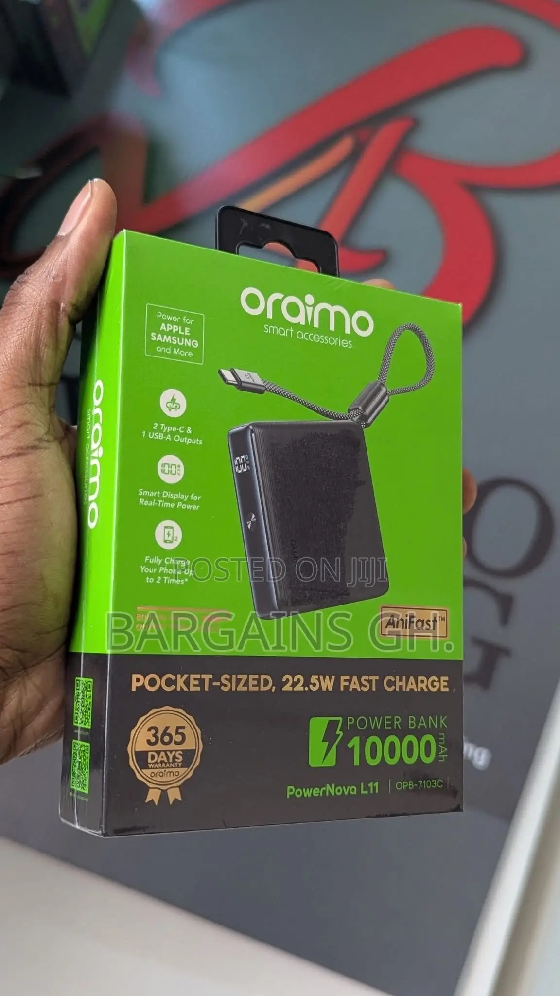 Oraimo PowerNova L11 Pocket-Size 10,000mAh Power Bank
