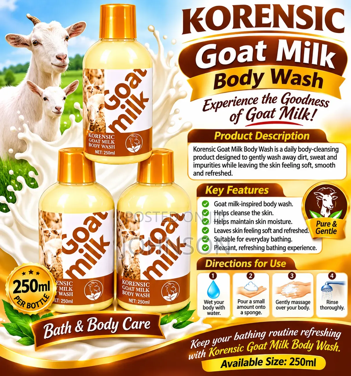 Goat Milk Lotion and Wash