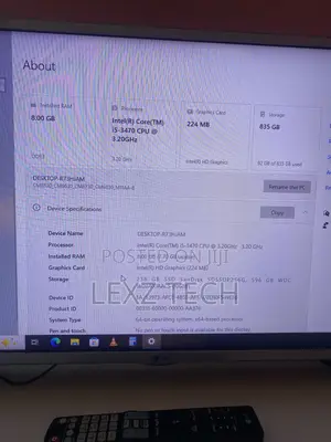 Desktop Computer Asus 8GB Intel Core i5 SSD 256GB