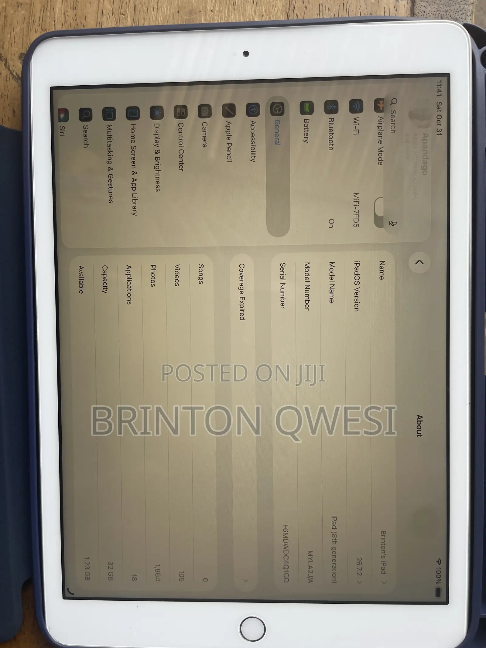 Apple iPad 10.2 (2020) Wi-Fi 32 GB Silver