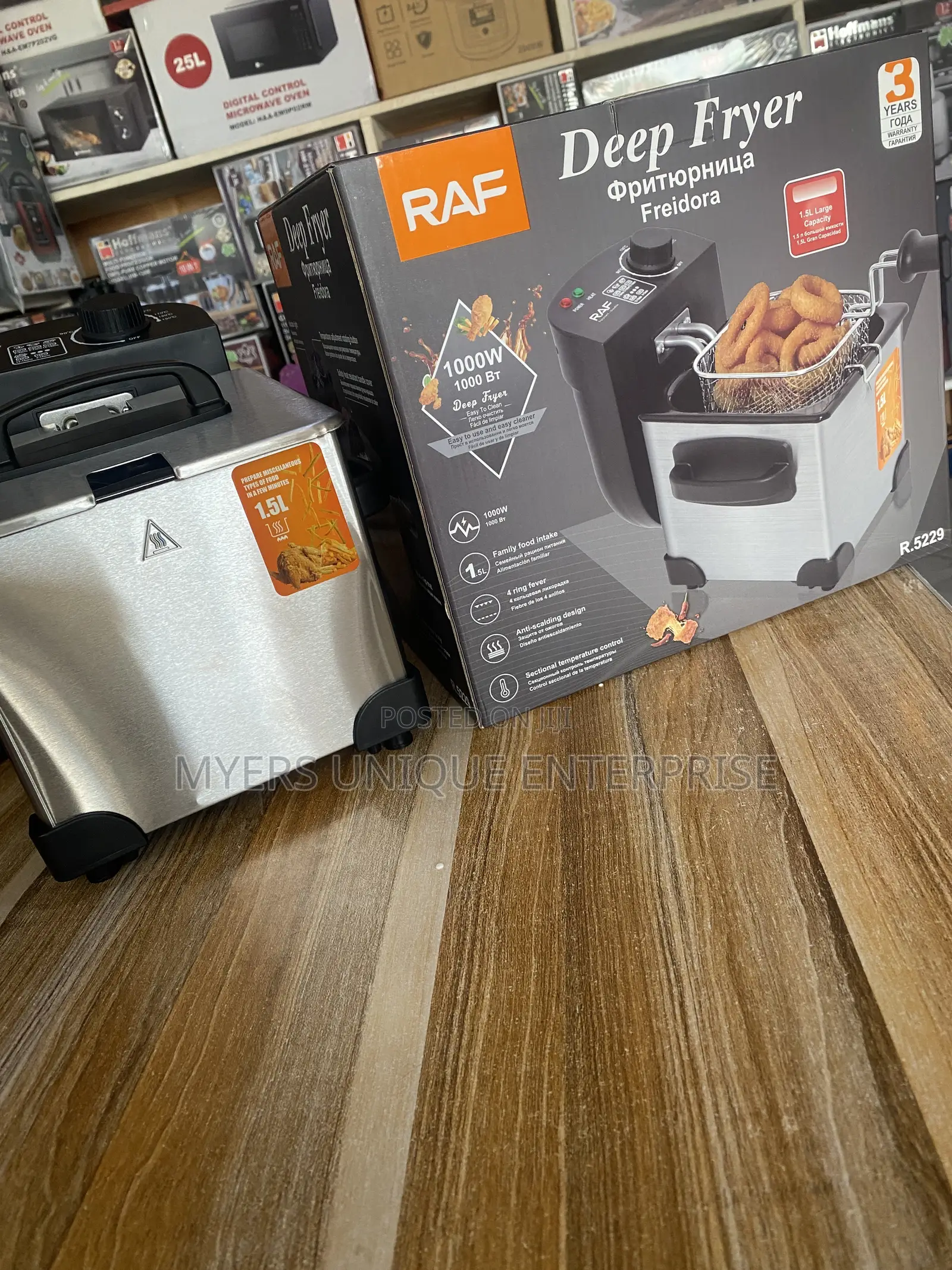 Anti-Scalding 1.5L Deep Fryer