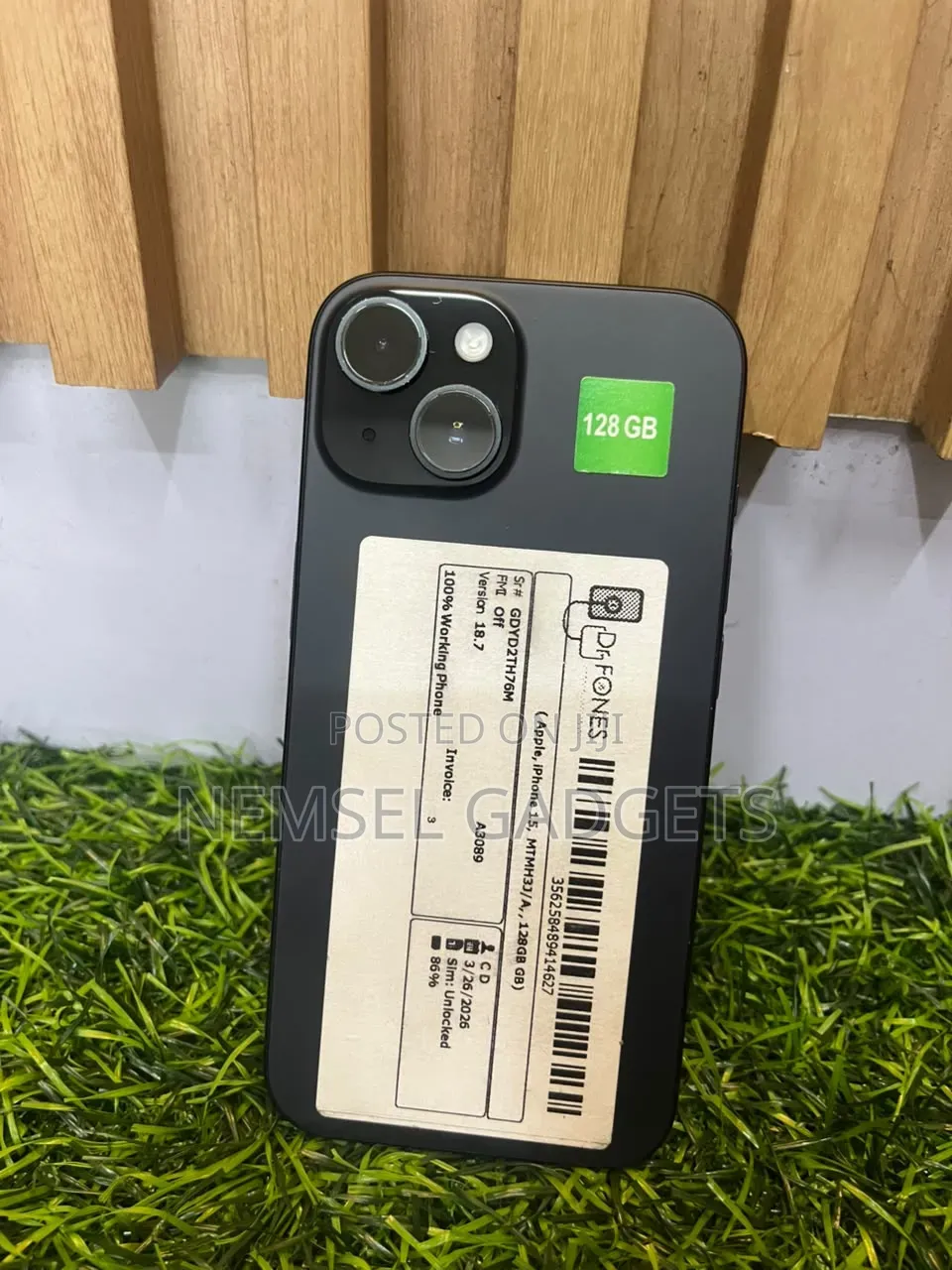 New Apple iPhone 15 128 GB Black