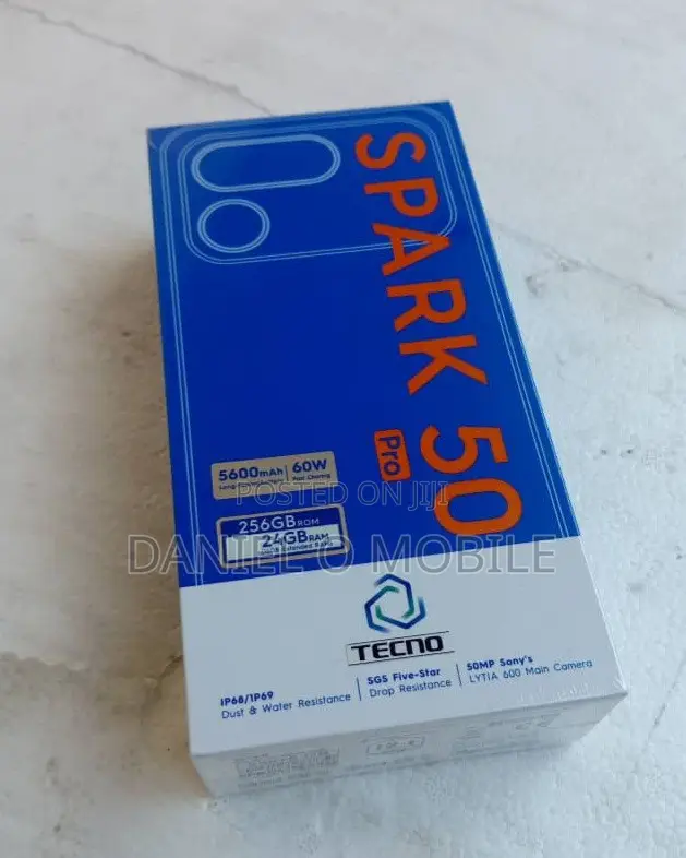 New Tecno Spark 50 Pro 256 GB Black