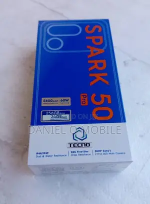 New Tecno Spark 50 Pro 256 GB Black