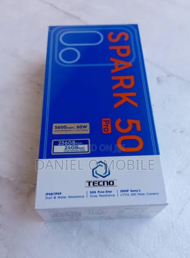New Tecno Spark 50 Pro 256 GB Black
