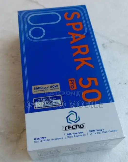 New Tecno Spark 50 Pro 256 GB Black