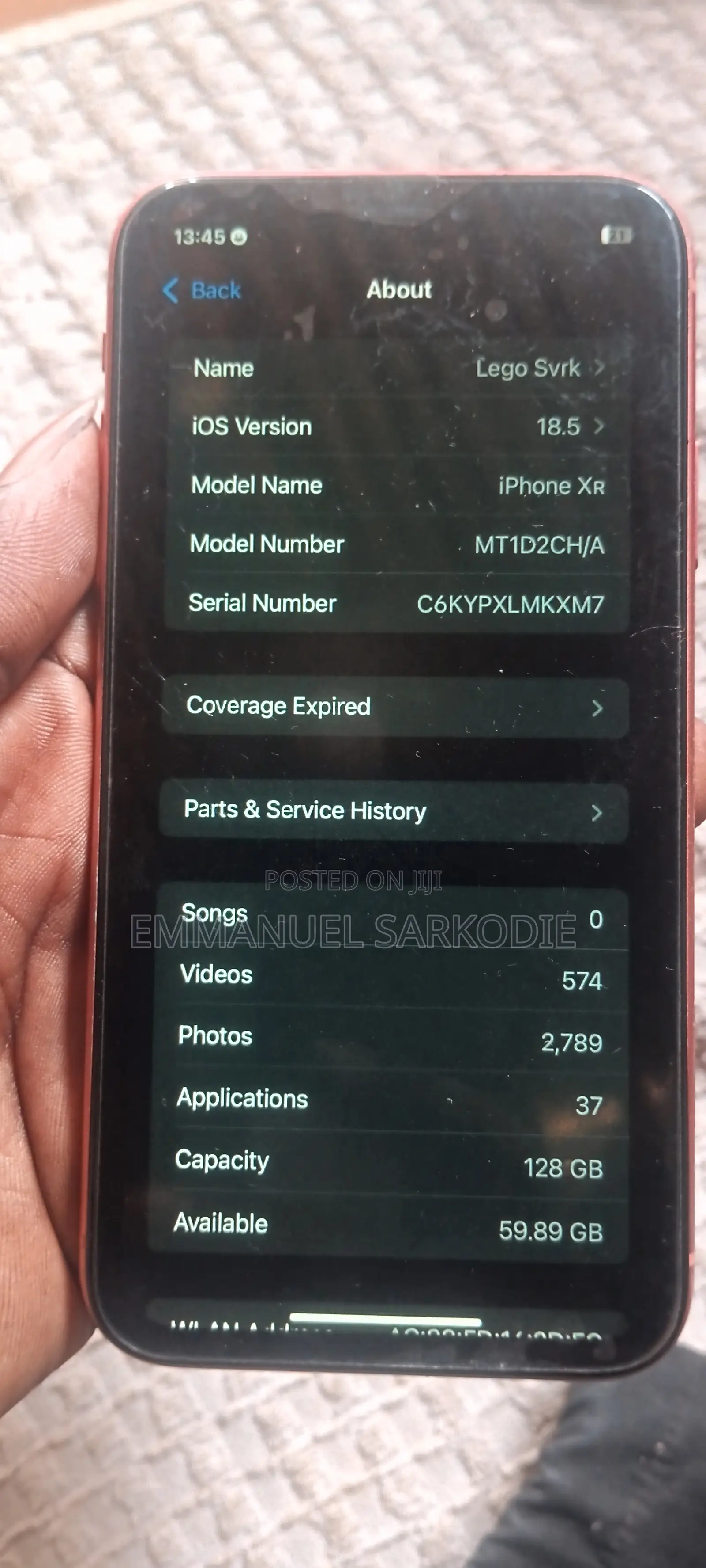 Apple iPhone XR 128 GB Orange