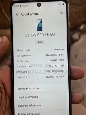 Samsung Galaxy S20 FE 5G 128 GB Blue