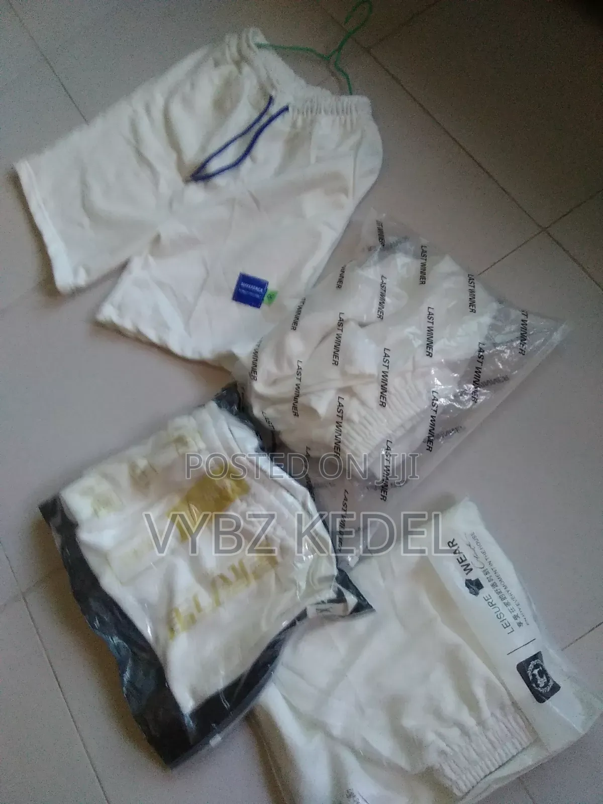 Thick White Shorts