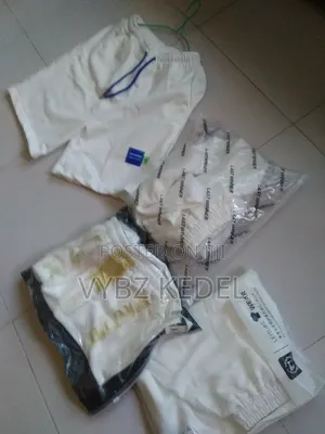 Thick White Shorts