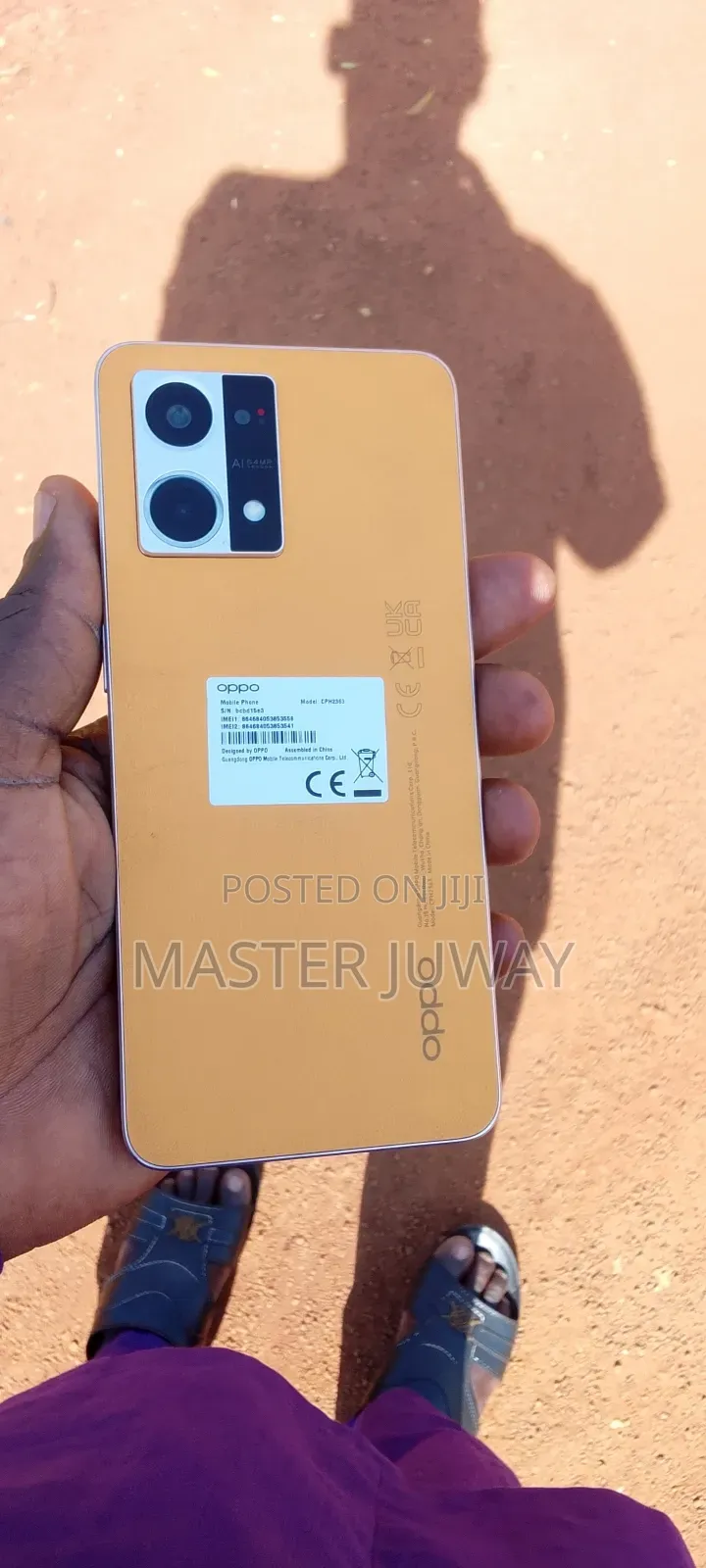New Oppo Reno7 128 GB Yellow