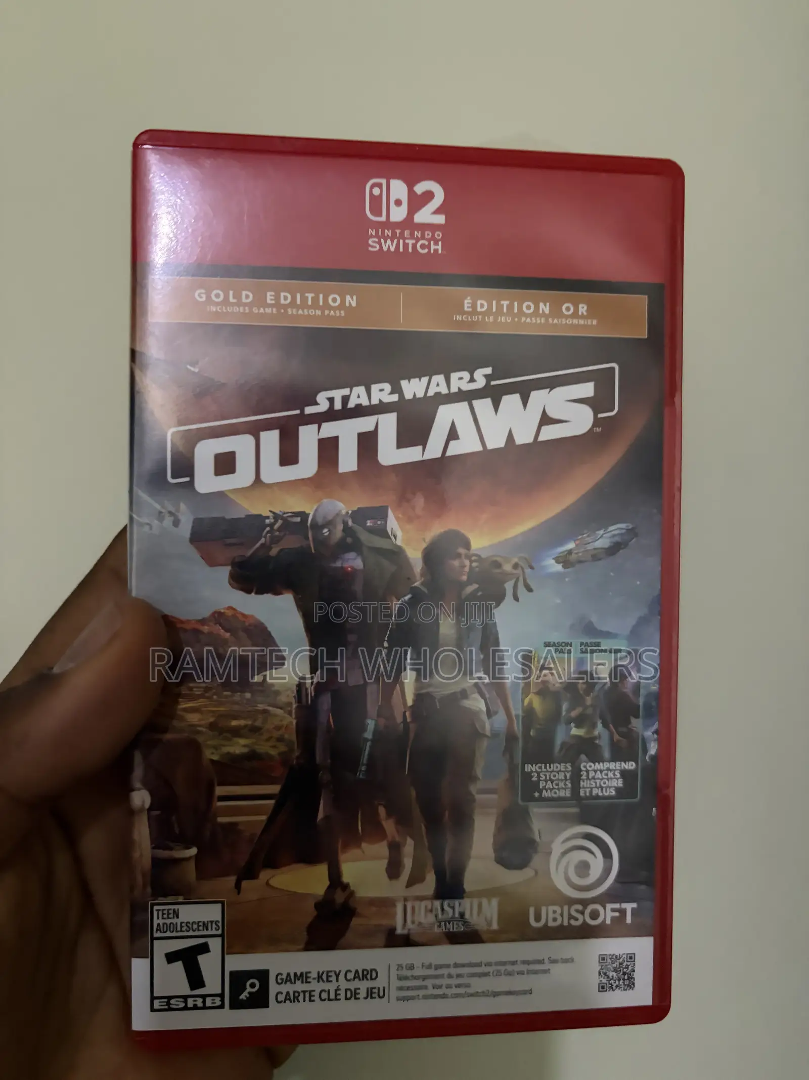 Star Wars Outlaws Nintendo Switch Cartridge
