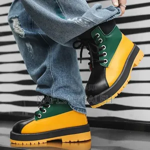 Unisex Fashion High-Top Boots – Stylish Lace-Up Platform Boots