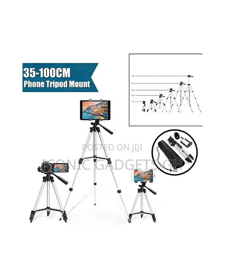 Portable Multipurpose Tripod Stands For Phones And Camera's