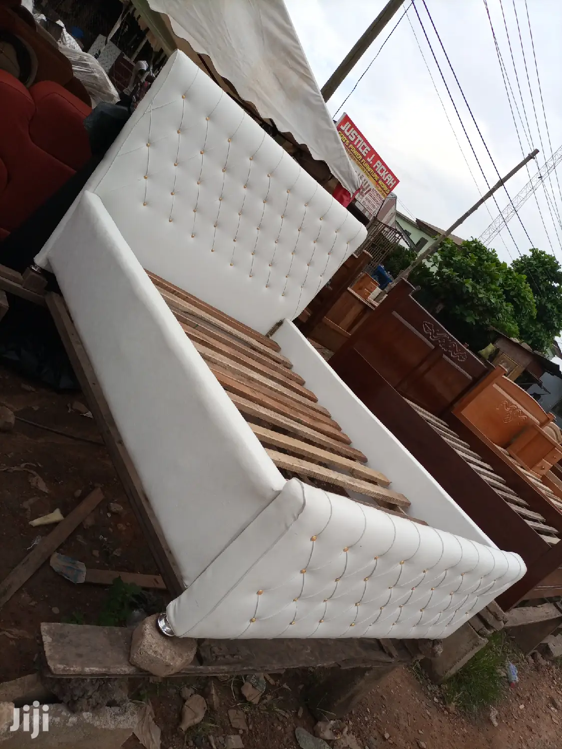 Leather Double Bed