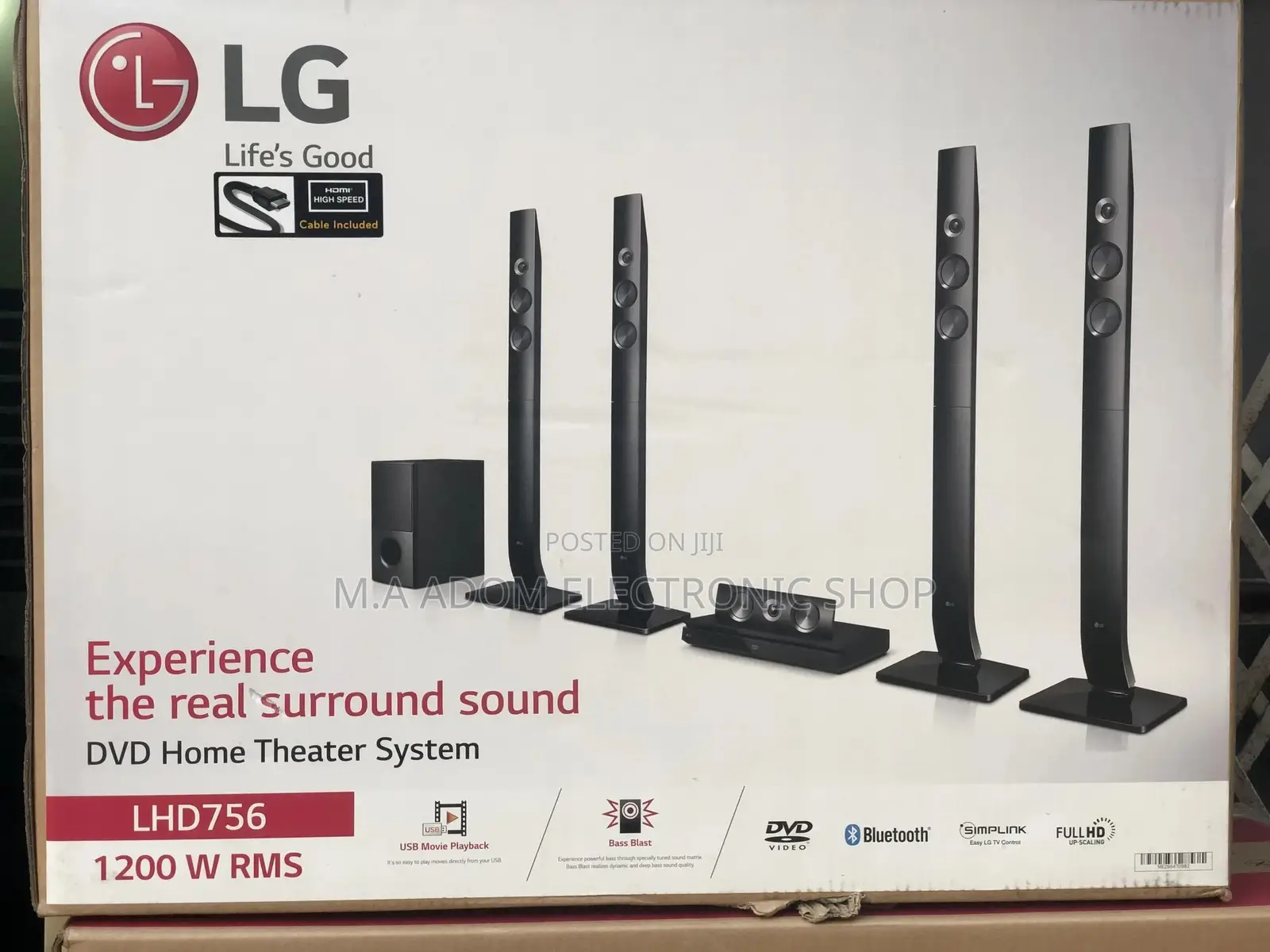 Brand New Lg 5.1ch 1200watts Bluetooth Home Theatre Set
