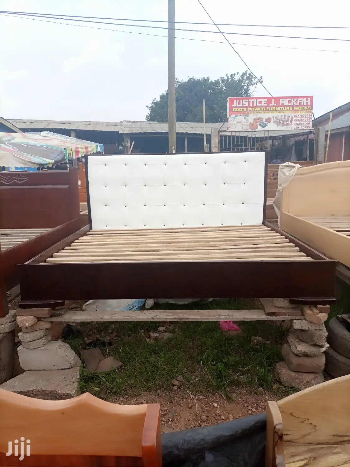Leather King Size Bed