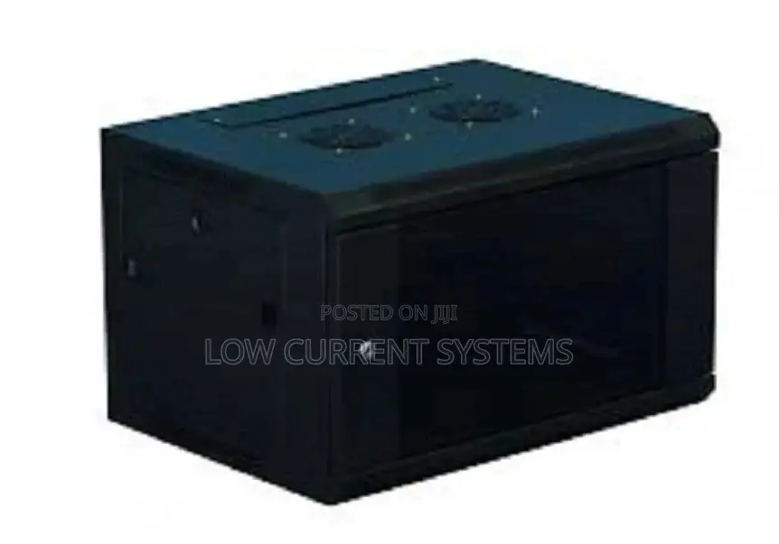 6U Pro Data Rack Wall Mount Cabinet Black 600 X 450