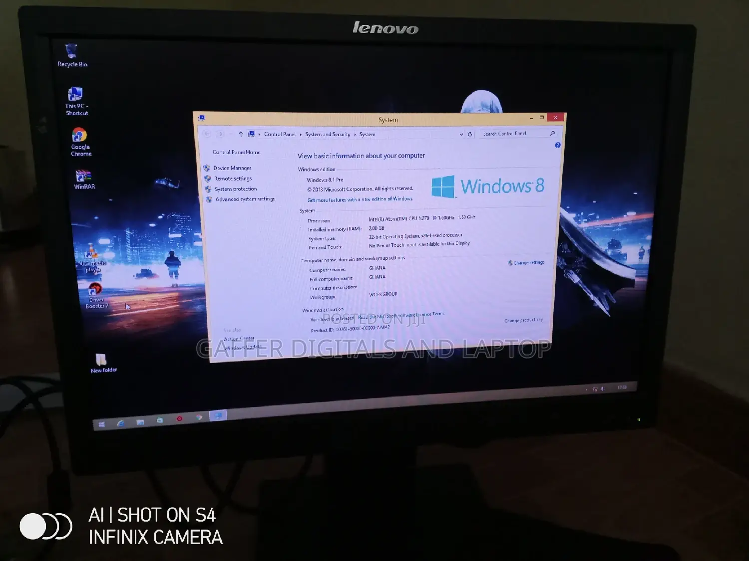 Desktop Computer Dell Inspiron 3000 2GB Intel Atom SSHD (Hybrid) 32GB