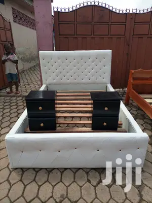 Leather Double Bed