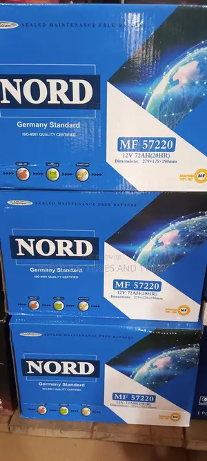 15 Plates Nord Car Battery + Free Delivery
